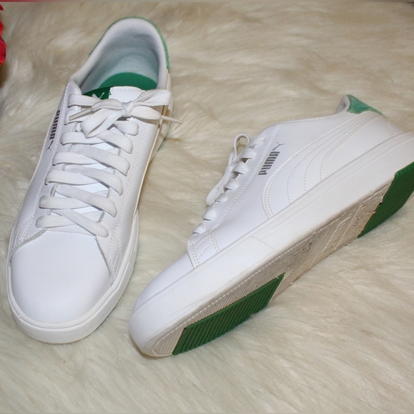 PUMA Women's 11 Serve Pro Lite SoftFoam+ White Green Tennis Shoes Sneakers - Picture 7 of 16